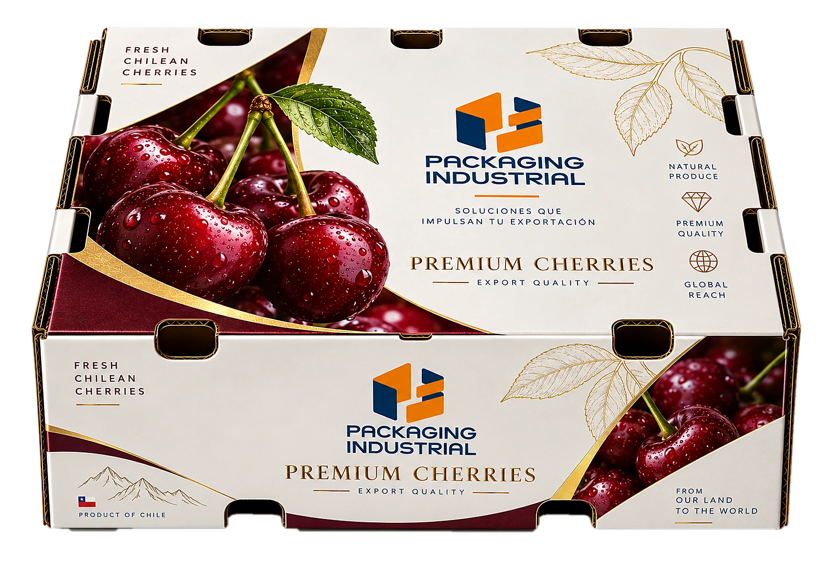 Caja frutícola de Packaging Industrial