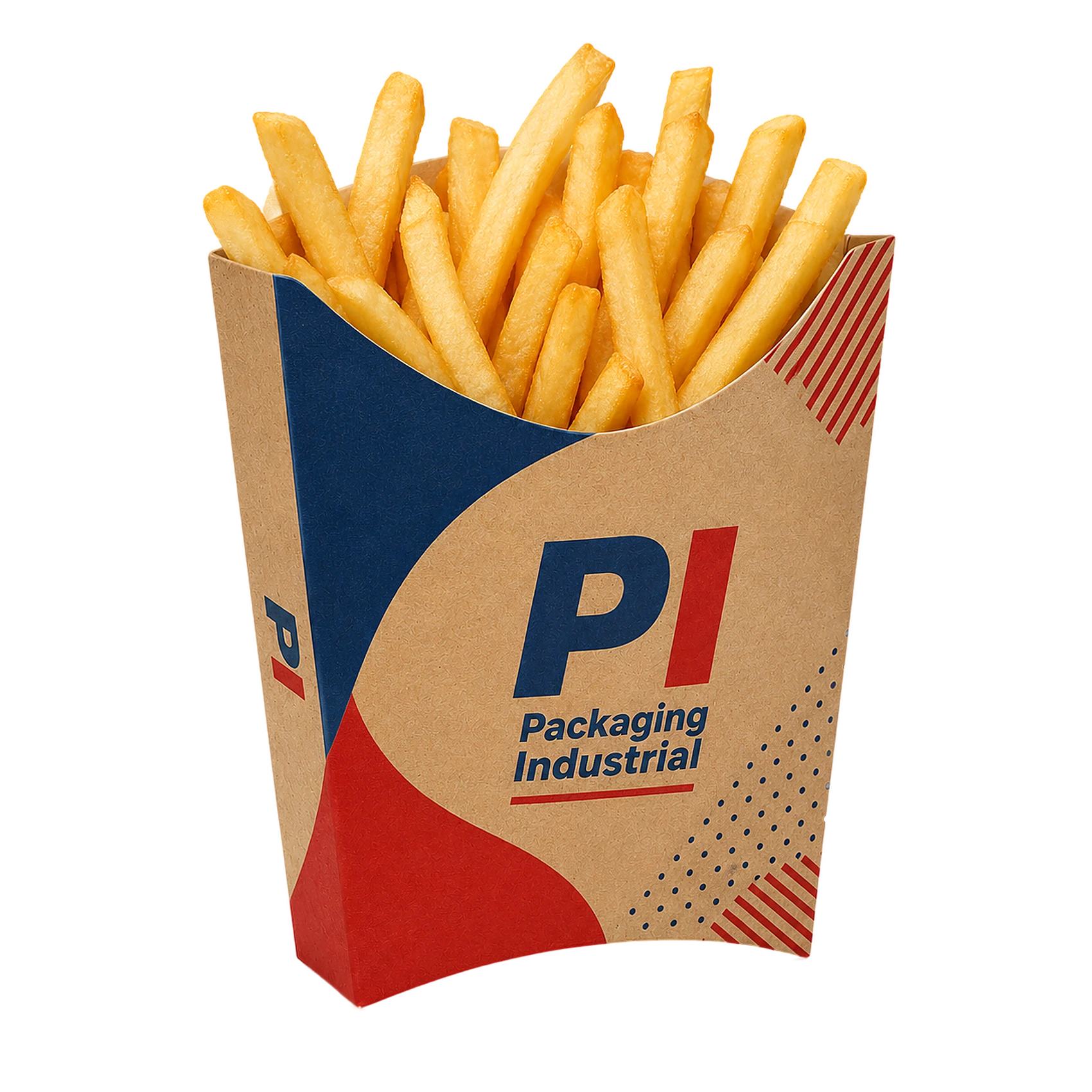 Caja de papas fritas de Packaging Industrial