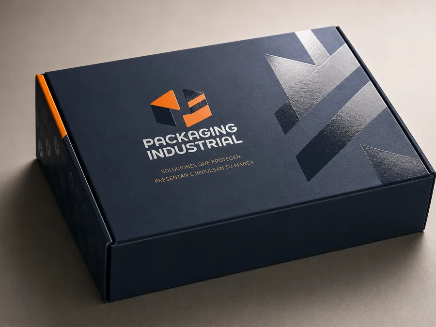Estuche con terminación lacado UV y foil